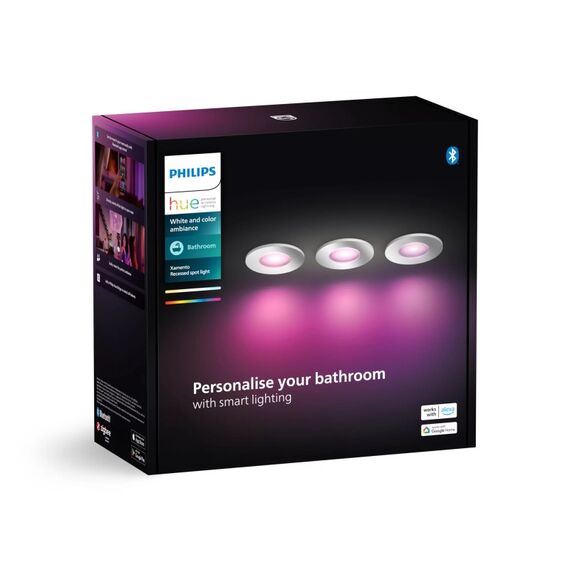 Philips Hue White and Color ambiance 3er-Set Xamento Einbauspot, 2 image