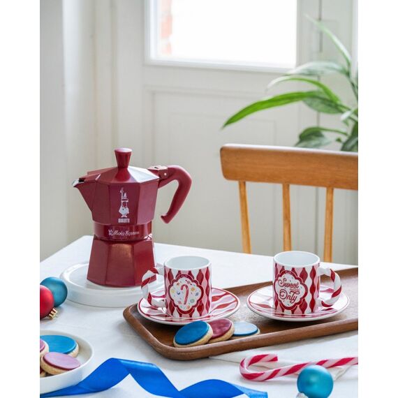 Bialetti Candyland Mokka-Kanne Rot, Weiß, 2 image