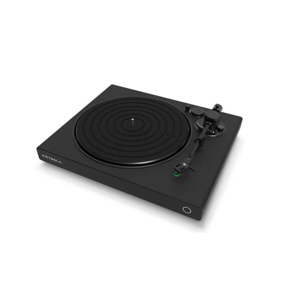 Victrola Hi-Res Onyx Audio-Plattenspieler mit Riemenantrieb Schwarz, Silber