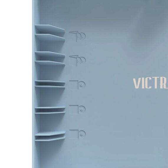 Victrola Re-Spin Audio-Plattenspieler mit Riemenantrieb Blau, Farbe: Blau, 9 image