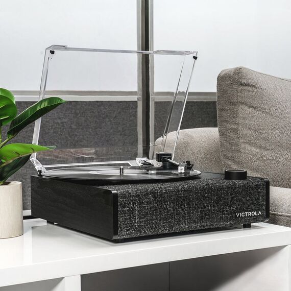 Victrola Eastwood II Audio-Plattenspieler mit Riemenantrieb Schwarz, 6 image