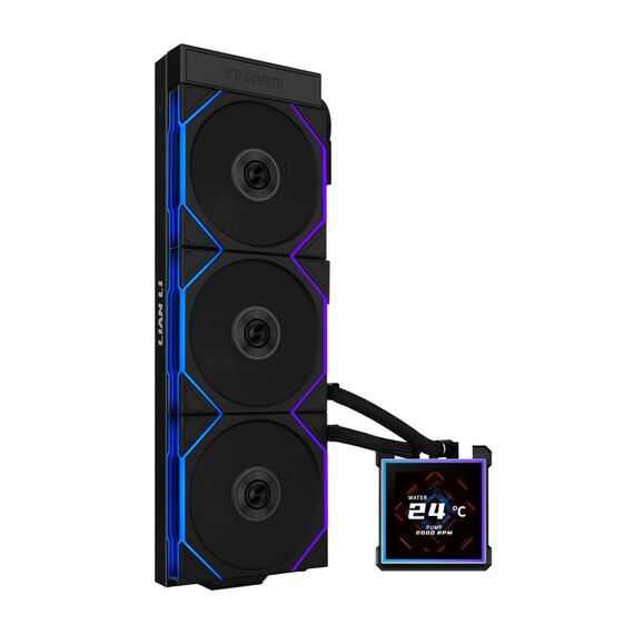 Lian Li HydroShift II LCD-S 360 TL Prozessor Flüssigkeitskühlung 12 cm Schwarz 1 Stück(e), 3 image