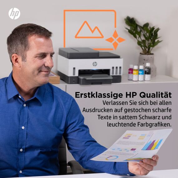 HP Smart Tank 7605 Wireless All-in-One Farbe Drucker, Beidseitiger Druck; Kopierer, Scanner, 8 image
