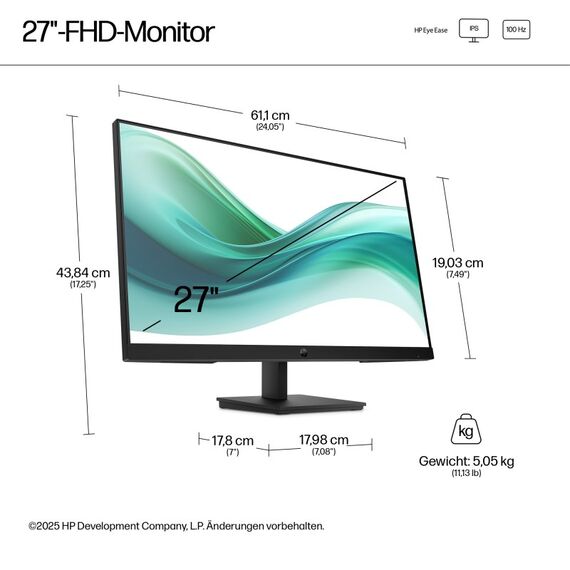 HP Series 3 Pro Serie 3 Pro 27-Zoll-FHD-Monitor – 327pf, 5 image