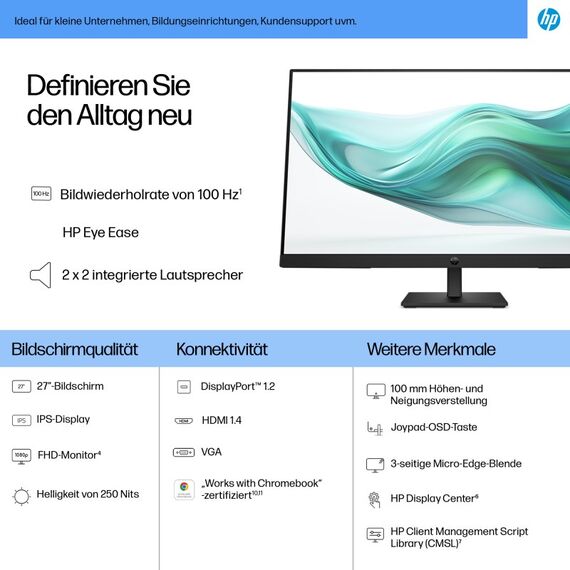 HP Series 3 Pro Serie 3 Pro 27-Zoll-FHD-Monitor – 327ph, 3 image