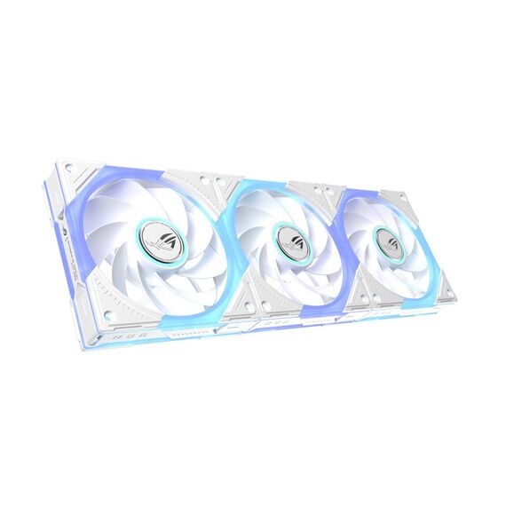 ASUS ROG Eurux GR120 ARGB Reverse Fan White Edition - Triple Pack Computergehäuse Ventilator 12 cm Weiß 3 Stück(e), Farbe: Weiß