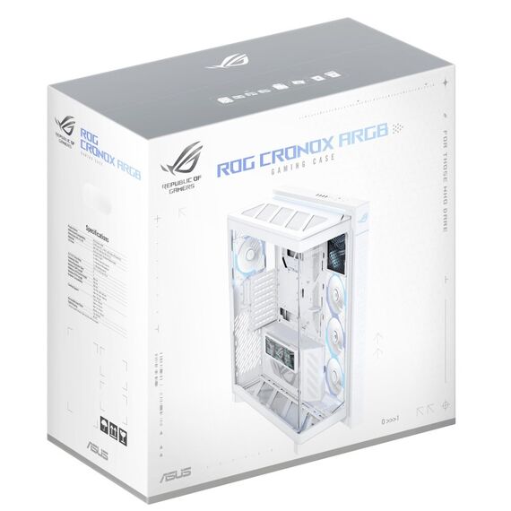 ASUS ROG CRONOX GR801 CURVE TG ARGB WHITE Midi Tower Weiß, Farbe: Weiß, 15 image