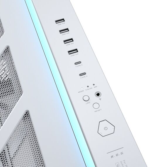 ASUS ROG CRONOX GR801 CURVE TG ARGB WHITE Midi Tower Weiß, Farbe: Weiß, 5 image
