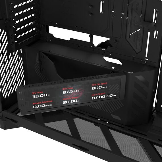 ASUS ROG CRONOX GR801 CURVE TG ARGB BLACK Midi Tower Schwarz, Farbe: Schwarz, 7 image