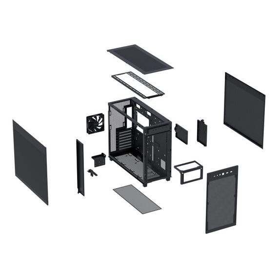 ASUS Prime AP303 Mesh Midi Tower Schwarz, Farbe: Schwarz, 6 image