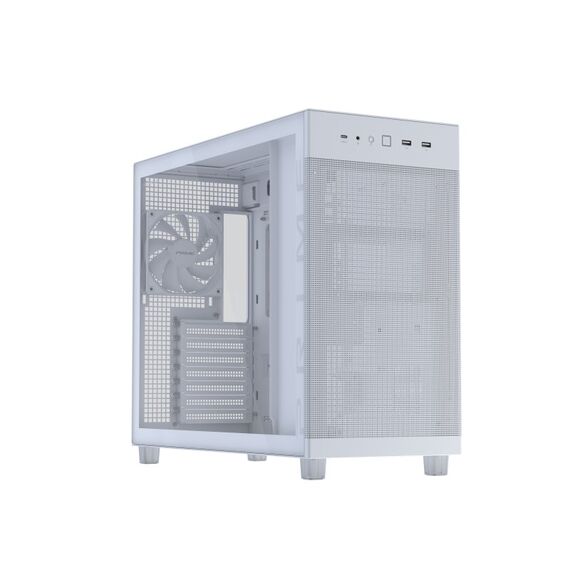 ASUS PRIME AP303 TG White Midi Tower Weiß, Farbe: Weiß