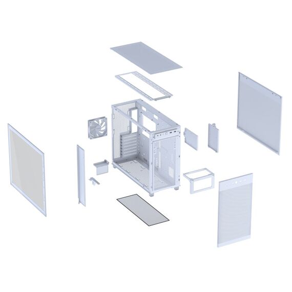 ASUS PRIME AP303 TG White Midi Tower Weiß, Farbe: Weiß, 7 image