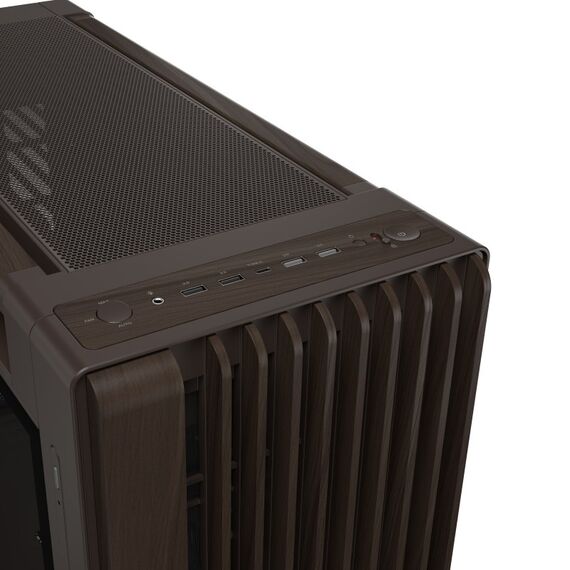 ASUS ProArt PA602 Wood Edition Retro Brown - Tempered Glass Panel Midi Tower Braun, 5 image