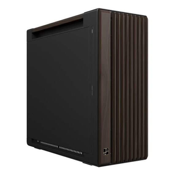 ASUS ProArt PA602 Wood Edition Modern Black - Metal Panel Midi Tower Schwarz, Holz