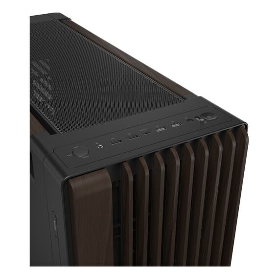 ASUS ProArt PA602 Wood Edition Modern Black - Metal Panel Midi Tower Schwarz, Holz, 4 image