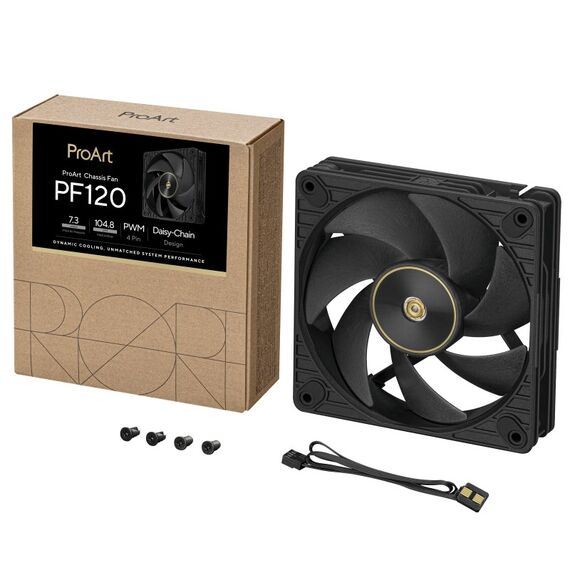 ASUS ProArt PF120 Fan PWM Black Computergehäuse Ventilator 12 cm Schwarz 1 Stück(e), 6 image