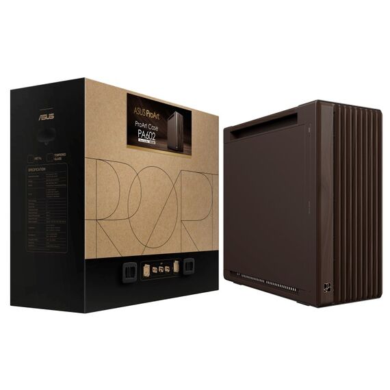 ASUS ProArt PA602 Wood Edition Retro Brown - Metal Panel Midi Tower Braun, 10 image