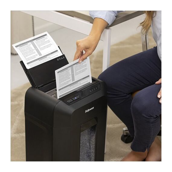 Fellowes Automax 80M Aktenvernichter Partikelschnitt-Zerkleinerung 22 cm Schwarz, 3 image