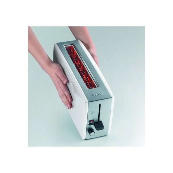 Graef TO 91 Toaster 1 Scheibe(n) 880 W Edelstahl, Weiß, 5 image