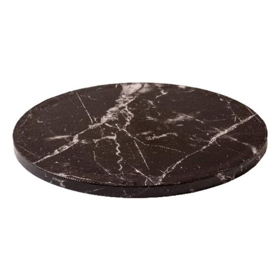 Decora 0931522 Kuchenpapier Marmorfarbe, Schwarz Rund