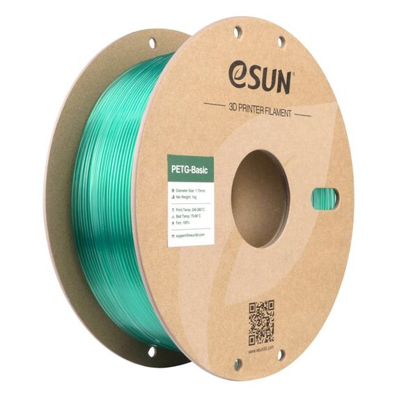 eSUN PETG-Basic Polyethylenterephthalatglycol (PETG) Durchscheinend, Hellgrün 1 kg