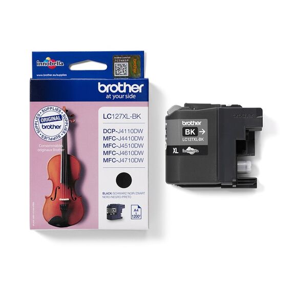 Brother LC127XLBK Druckerpatrone 1 Stück(e) Original Extrahohe (Super-) Ausbeute Schwarz, 4 image
