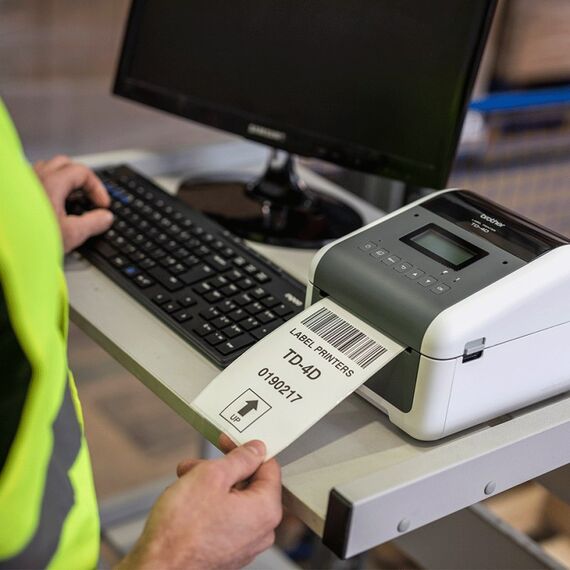 Brother TD-4550DNWBFC Etikettendrucker Thermodirekt 300 x 300 DPI 152 mm/sek Verkabelt & Kabellos Ethernet/LAN WLAN Bluetooth, 2 image