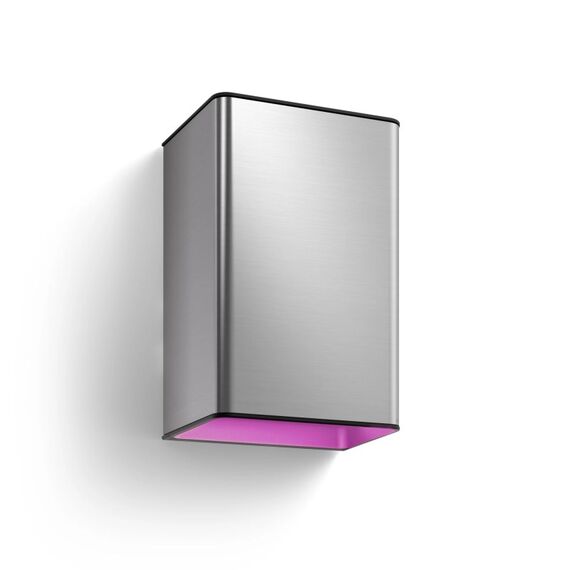 Philips Hue White and Color ambiance Resonate Outdoor Wandleuchte silber