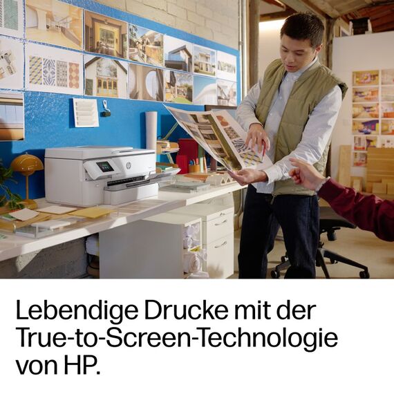 HP OfficeJet Pro 9720e Wireless All-in-One Farbe Drucker, Beidseitiger Druck; Kopierer, Scanner, 6 image
