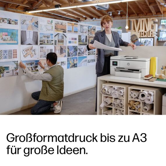 HP OfficeJet Pro 9720e Wireless All-in-One Farbe Drucker, Beidseitiger Druck; Kopierer, Scanner, 7 image