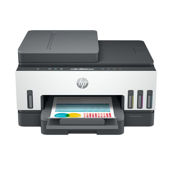 HP Smart Tank 7307 Wireless All-in-One Farbe Drucker, Up to 2 Years of ink included; Two-sided printing; Copier, Scanner