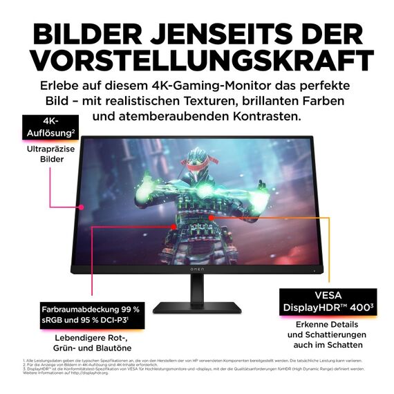 OMEN by HP 27 Zoll UHD 144 Hz Gaming-Monitor – OMEN 27k, 5 image