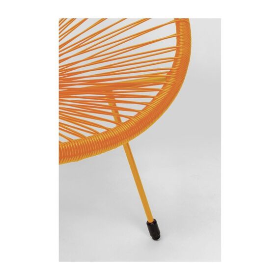 KARE Acapulco Gartenstuhl Netz-Sitz Netz-Rückenlehne Polyethylen, Stahl Orange, 3 image