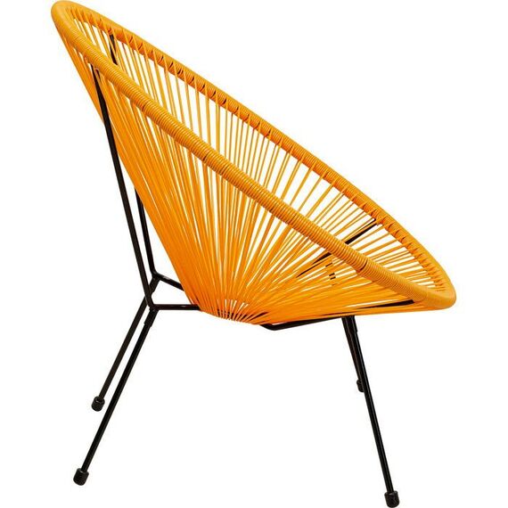 KARE Acapulco Gartenstuhl Netz-Sitz Netz-Rückenlehne Polyethylen, Stahl Orange, 3 image