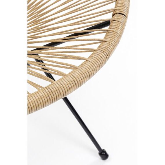 KARE Acapulco Gartenstuhl Netz-Sitz Netz-Rückenlehne Polyethylen, Stahl Natürlich/Natur, 12 image