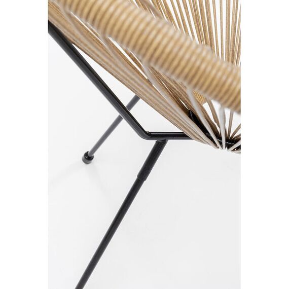 KARE Acapulco Gartenstuhl Netz-Sitz Netz-Rückenlehne Polyethylen, Stahl Natürlich/Natur, 13 image