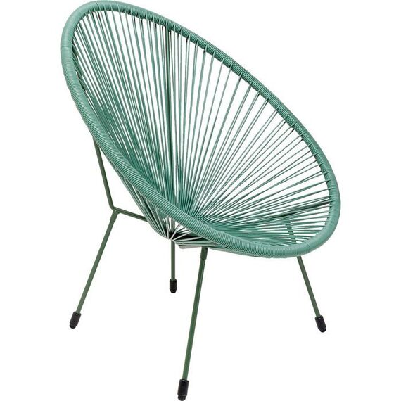 KARE Acapulco Gartenstuhl Netz-Sitz Netz-Rückenlehne Polyethylen, Stahl Grün, 3 image