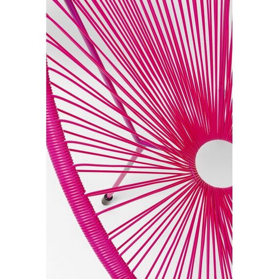 KARE Acapulco Gartenstuhl Netz-Sitz Netz-Rückenlehne Polyethylen, Stahl Pink, 5 image