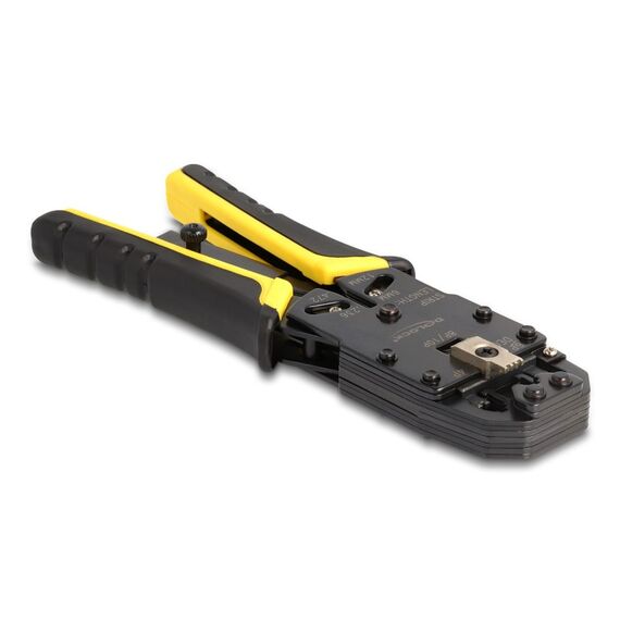 DeLOCK Universelle Crimpzange mit Abisolierer für 10P (RJ50), 8P (RJ45), 6P (RJ12/11), 6P DEC oder 4P Modular Stecker, 3 image