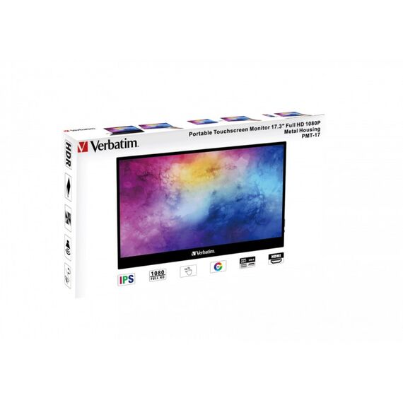 Verbatim 49593 Computerbildschirm 43,9 cm (17.3") 1920 x 1080 Pixel Full HD LCD Touchscreen Schwarz, 5 image