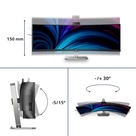 Philips 49B2U6900CH/00 Computerbildschirm 124 cm (48.8") 5120 x 1440 Pixel Dual QHD LCD Schwarz, 3 image