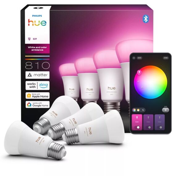 Philips Hue White and Color ambiance A60 – Smarte Lampe E27 – 810 lm, 2 image