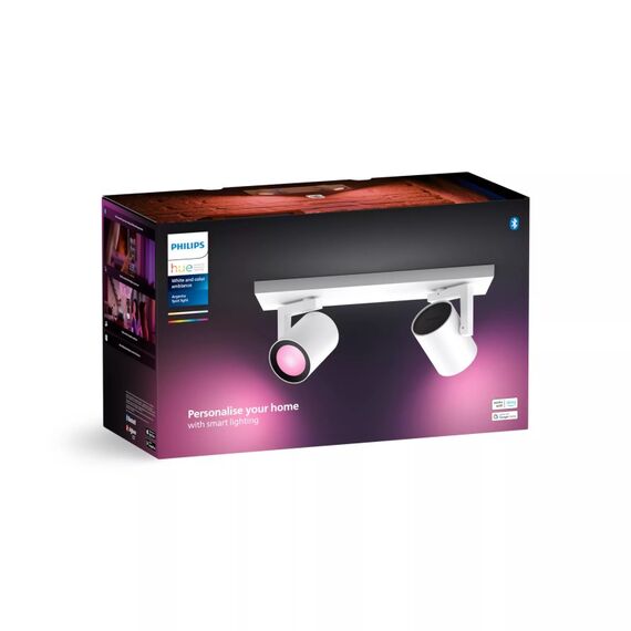Philips Hue White and Color ambiance Argenta 2er-Spot, 4 image