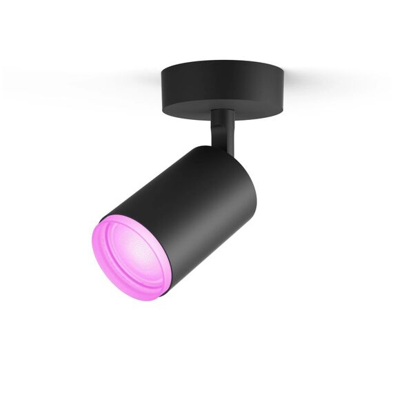 Philips Hue White and Color ambiance Fugato 1er-Spot, Farbe: Schwarz