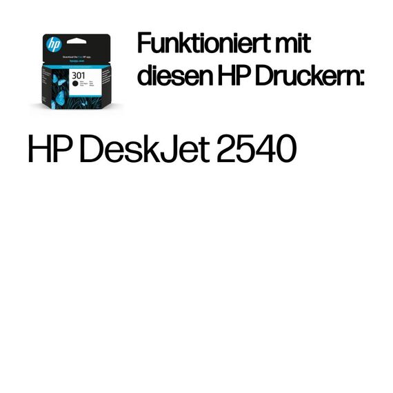 HP 301 Schwarz Original Druckerpatrone, 2 image