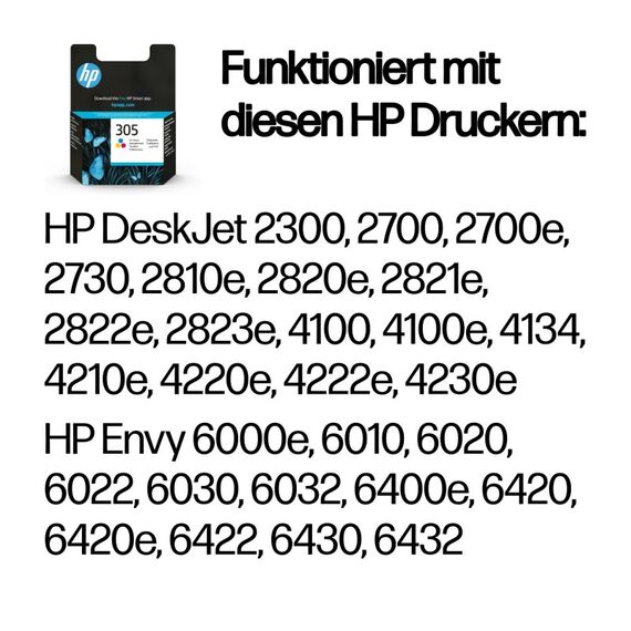 HP 305 Cyan/Magenta/Gelb Original Druckerpatrone, 2 image