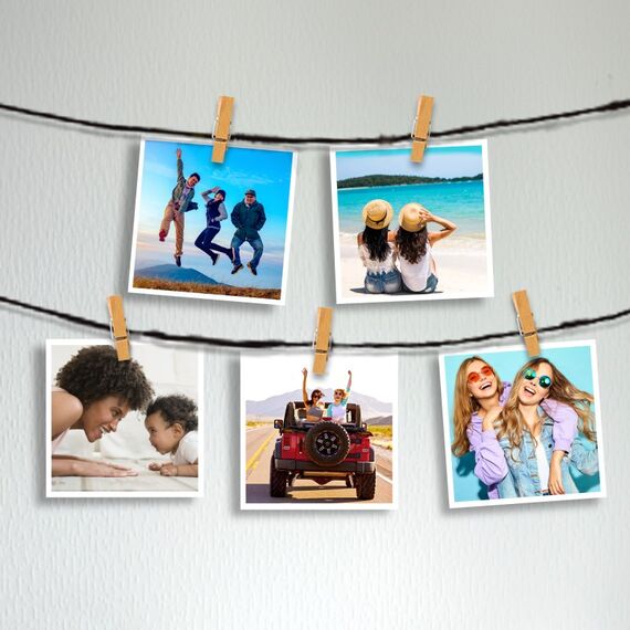 HP Advanced Fotopapier glänzend, 29,5 kg, 12,7 x 12,7 cm (127 x 127 mm), 20 Blatt, 4 image