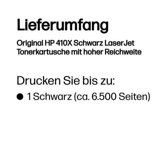 HP Original 410X Schwarz LaserJet Tonerkartusche mit hoher Reichweite, 3 image