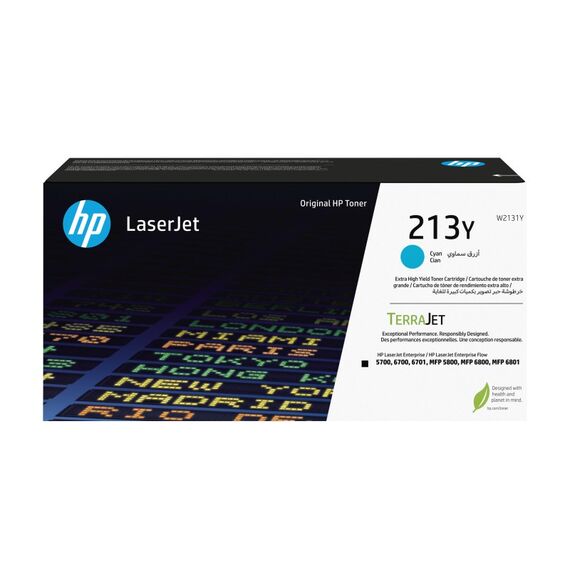 HP 213Y Cyan Original LaserJet Tonerkartusche mit sehr hoher Reichweite