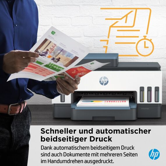 HP Smart Tank 7306 Wireless All-in-One Farbe Drucker, Beidseitiger Druck; Kopierer, Scanner, 9 image